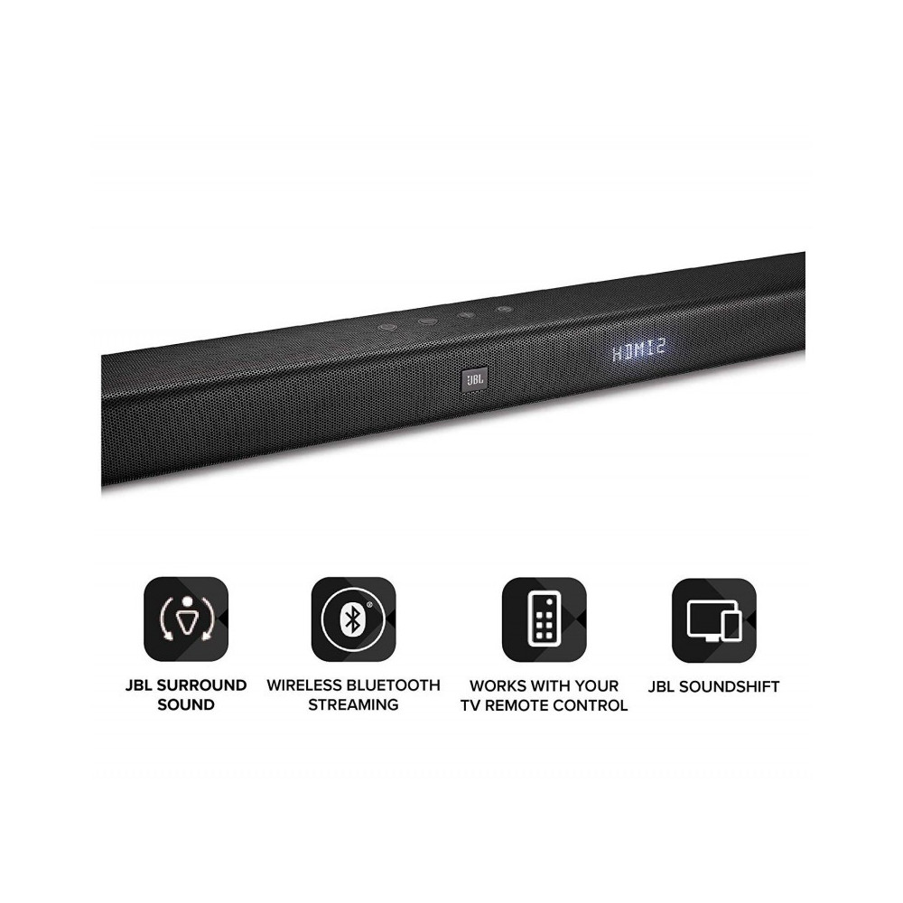 Barre de son 2.1 300W + Caisson de basses sans fil JBL BAR 2.1
