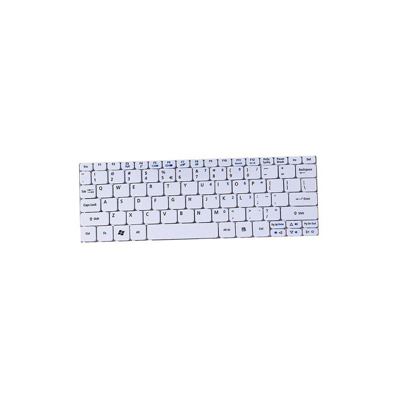 Clavier pour pc portable Acer Aspire Mini D270 Blanc