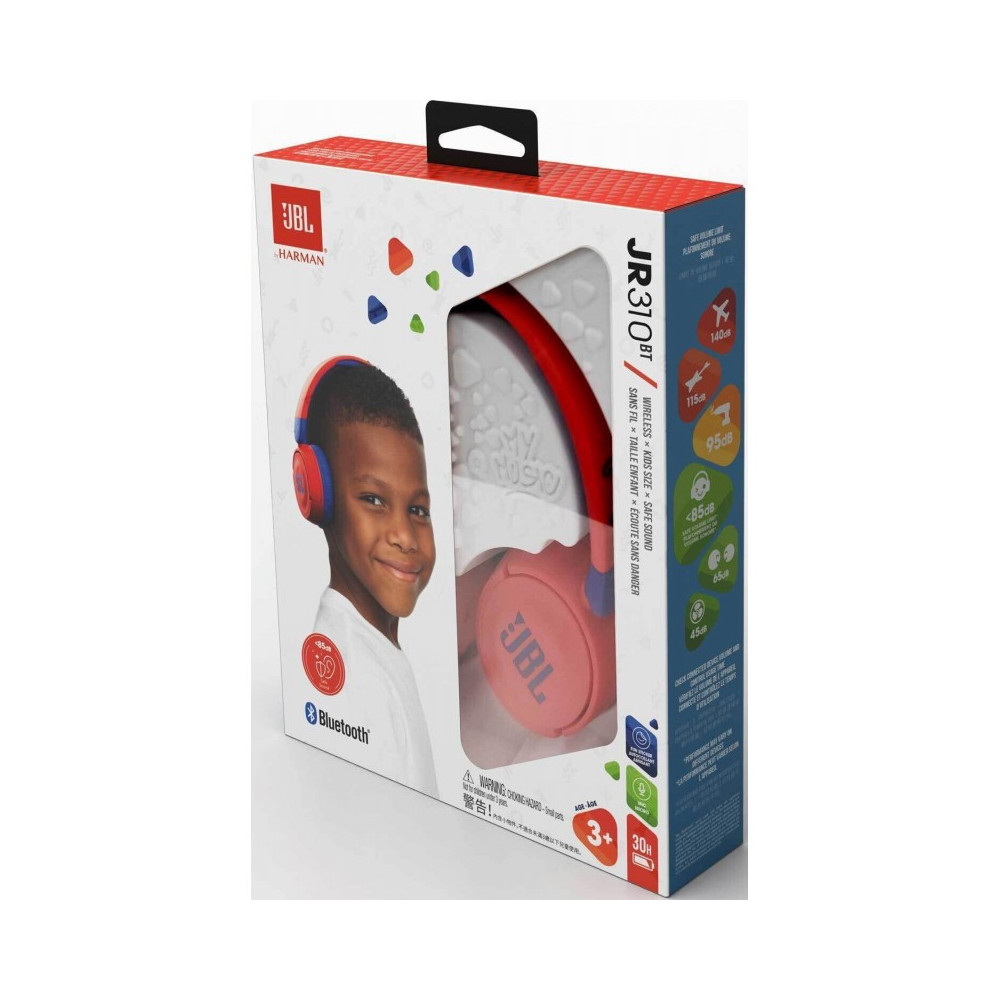 Casque sans fil pour enfants JBL Jr310BT / Bleu et Rouge