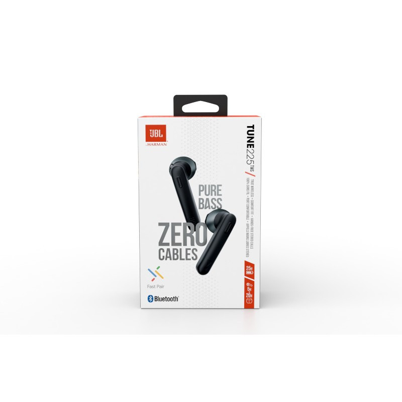 Ecouteurs intra-auriculaires jbl tune 225 tws noir, musiques, sons &  images