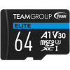Carte mémoire TeamGroup Elite Micro SDXC UHS-I A1 V30 / 64 Go