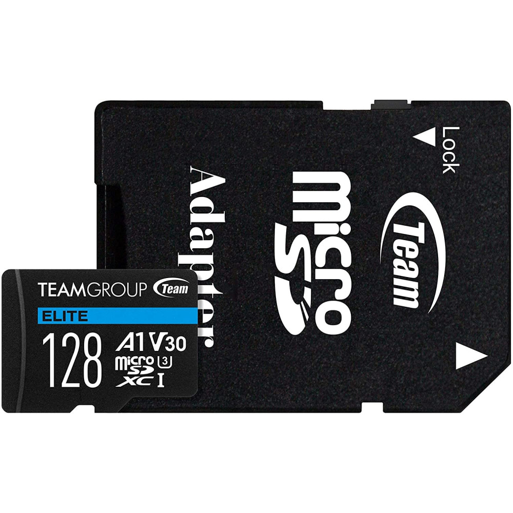 Carte mémoire TeamGroup Elite Micro SDXC UHS-I A1 V30 / 128 Go