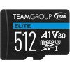 Carte mémoire TeamGroup Elite Micro SDXC UHS-I A1 V30 / 512 Go