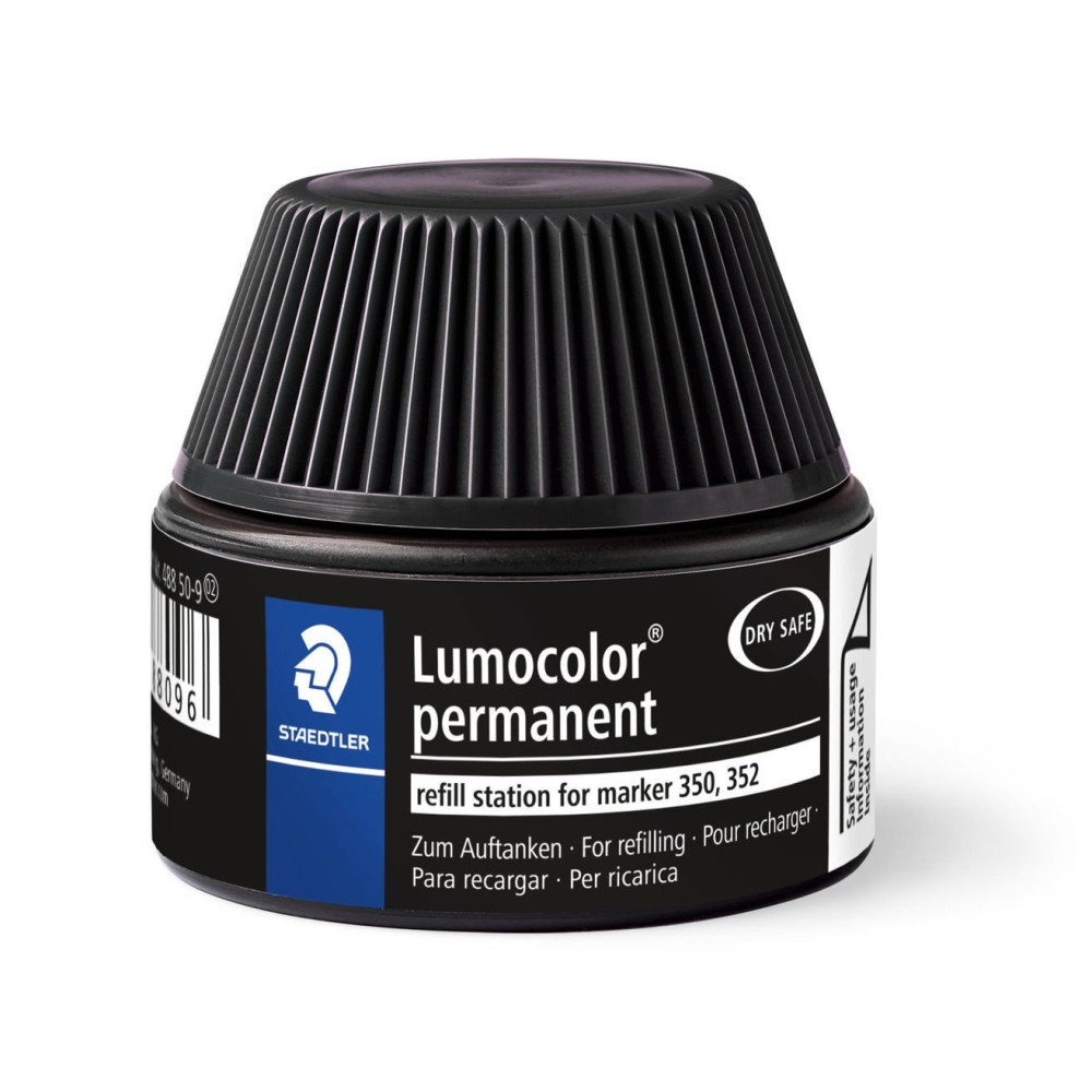 Recharge encre permanente STAEDTLER Lumocolor  / 30 ml / Noir
