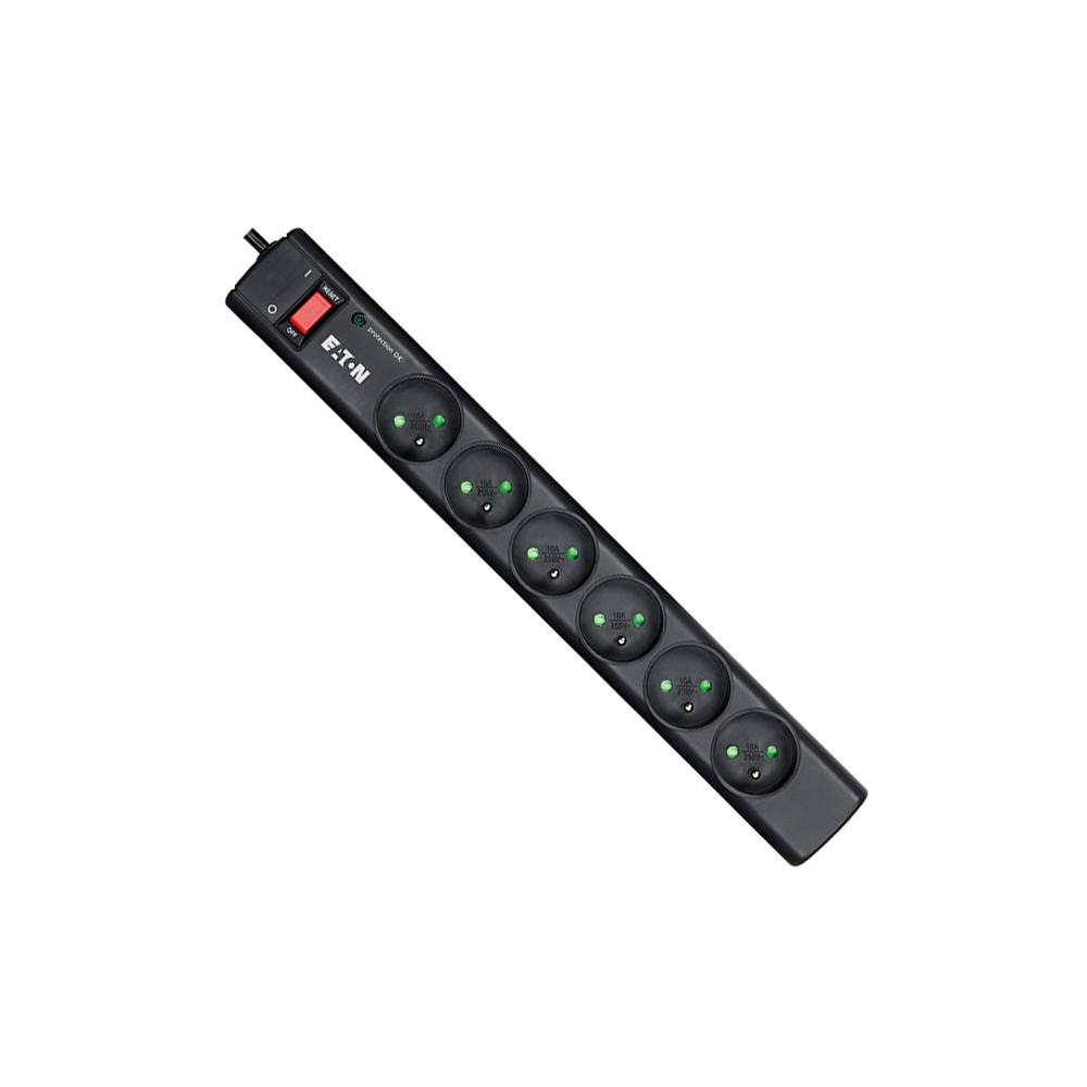 Multiprise parafoudre Eaton Protection Strip / 6 Prises FR