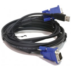 Câble D-Link KVM USB, VGA (D-sub 15 Femelle)