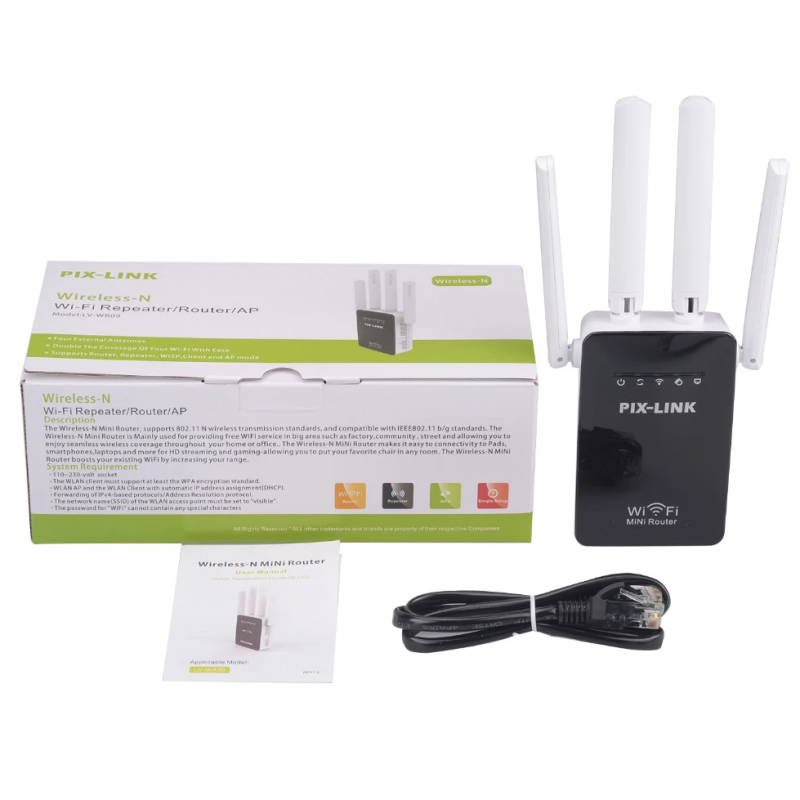 Clé Wifi USB PIX-LINK Avec Antenne A Bas Prix - SpaceNet Tunisie