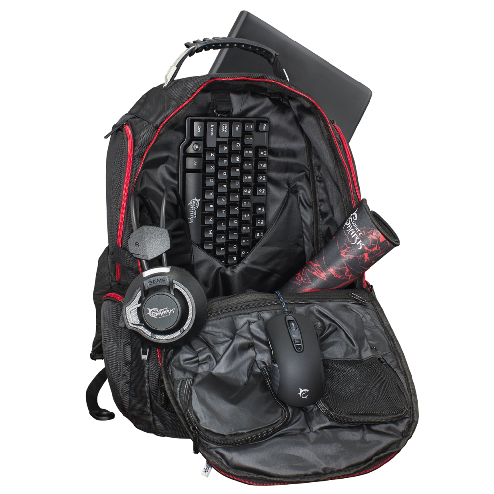 Sac à dos Gaming pour Pc Portable 17.3" White Shark DARK NOMAD