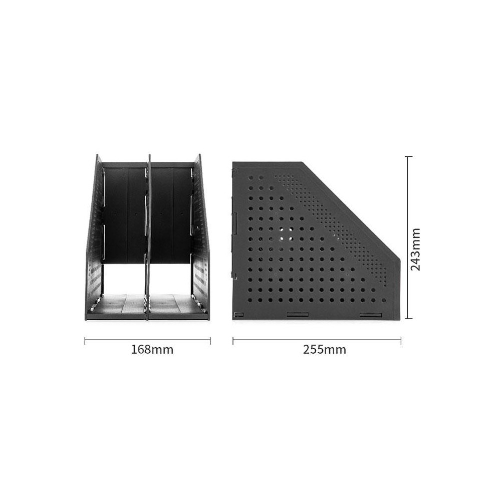 Porte-revues en métal Deli 78999 / Gris