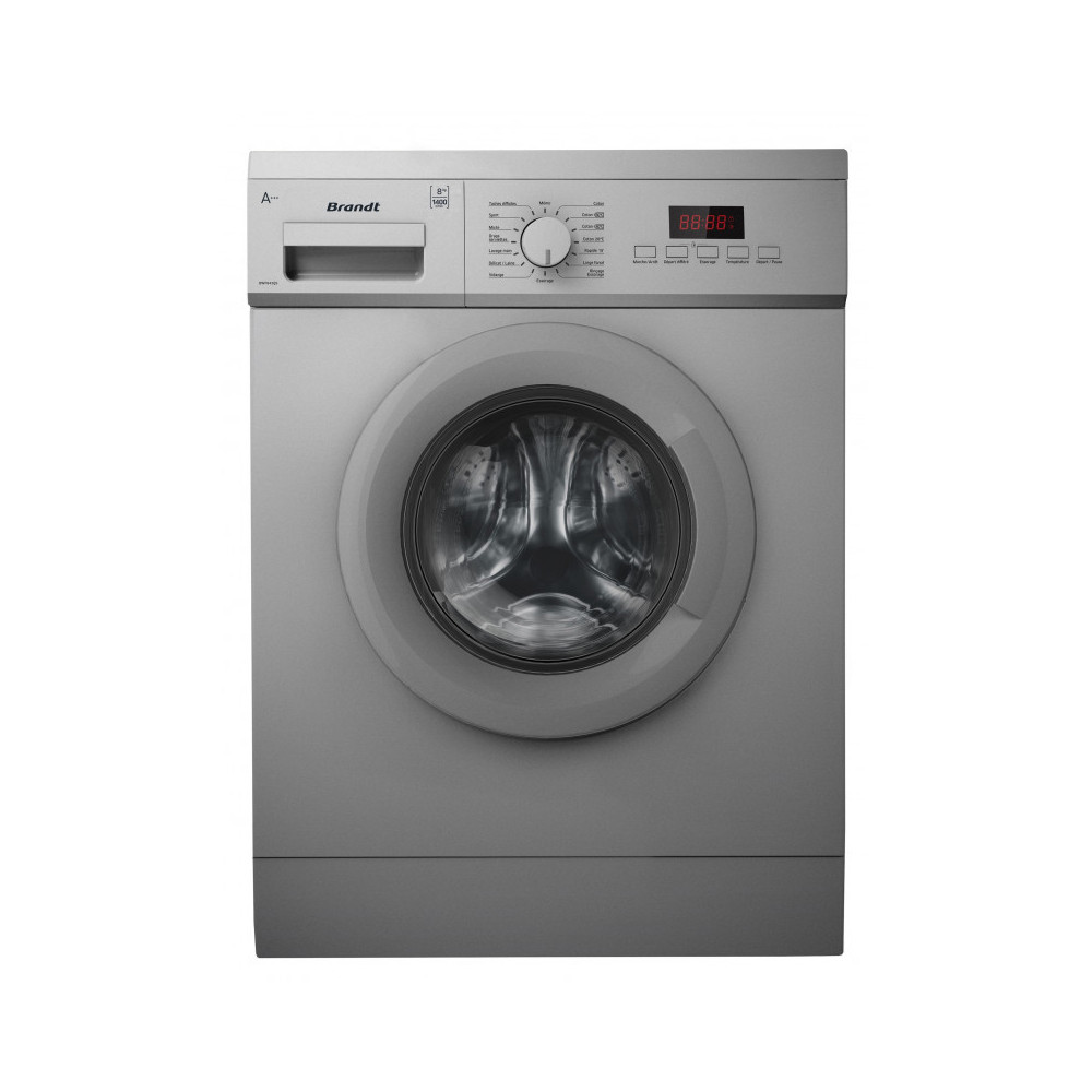 Lave linge Frontale Brandt BWF742QS 7Kg / Silver + Lessive Lilas 3L Offert + 100 DT Bon d'achat