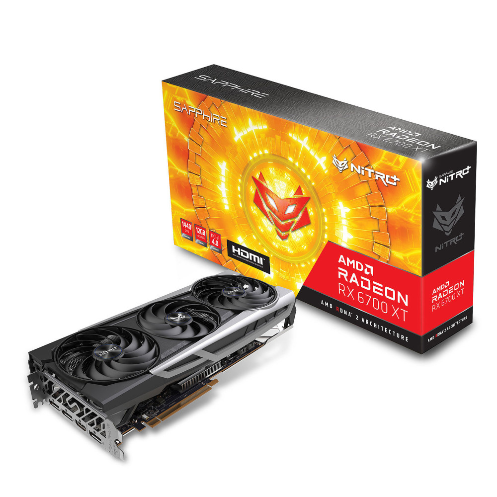Carte graphique Sapphire NITRO+ Radeon RX 6700 XT Gaming OC 12 GB