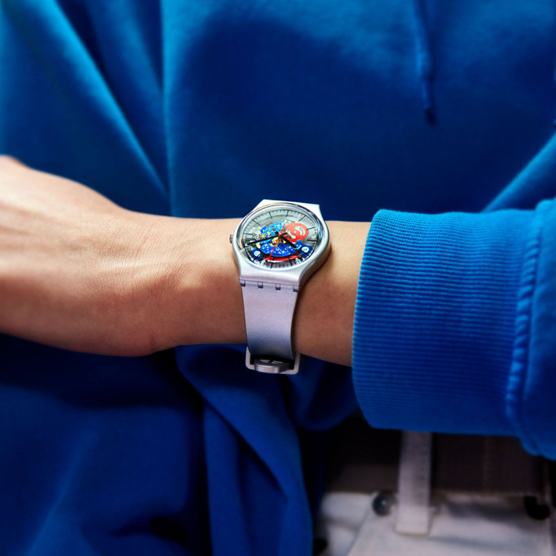 Montre Mixte Swatch TAKE ME TO THE MOON GZ355