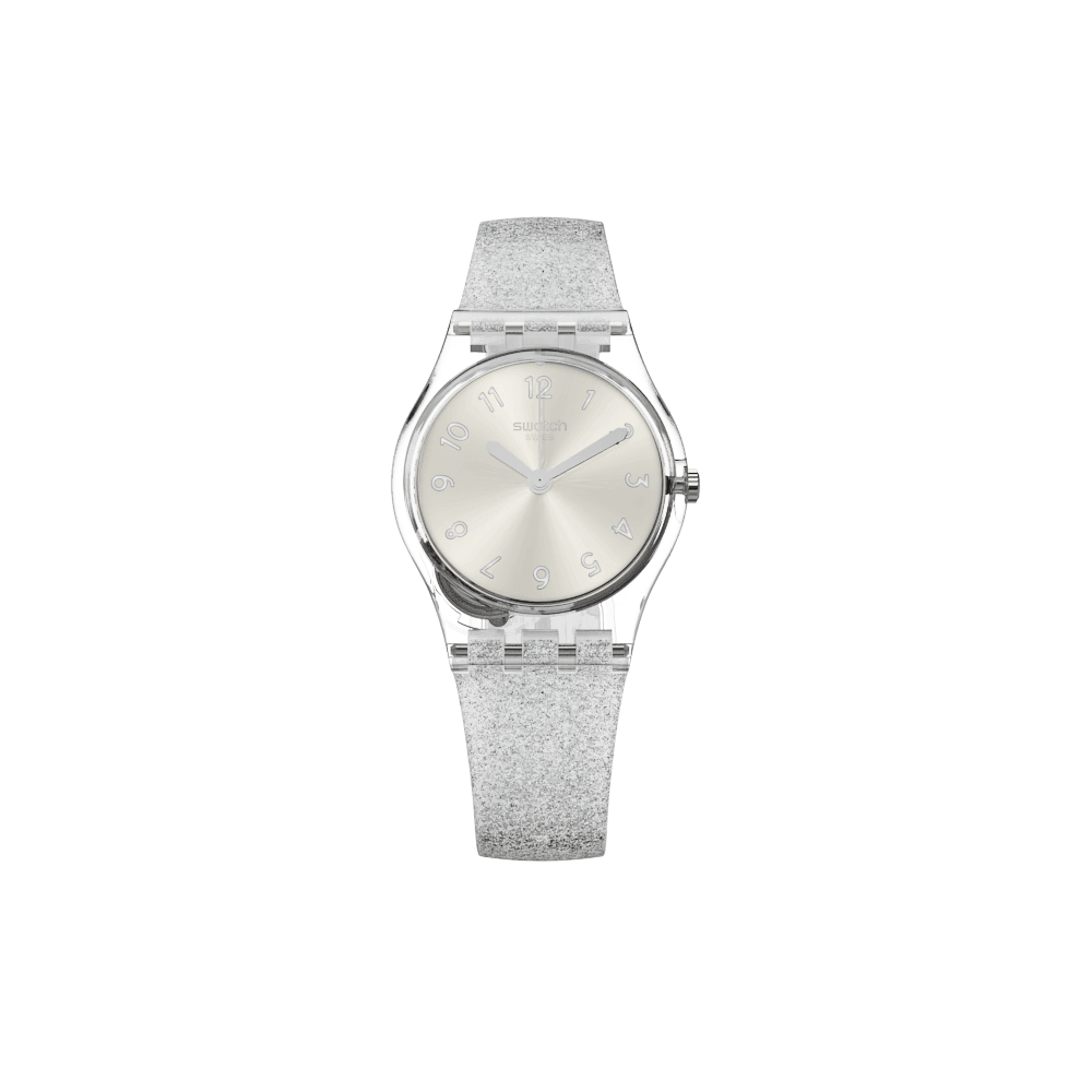 Montre Pour femme Swatch SILVER GLISTAR TOO LK343E
