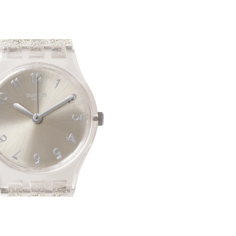 Montre Pour femme Swatch SILVER GLISTAR TOO LK343E