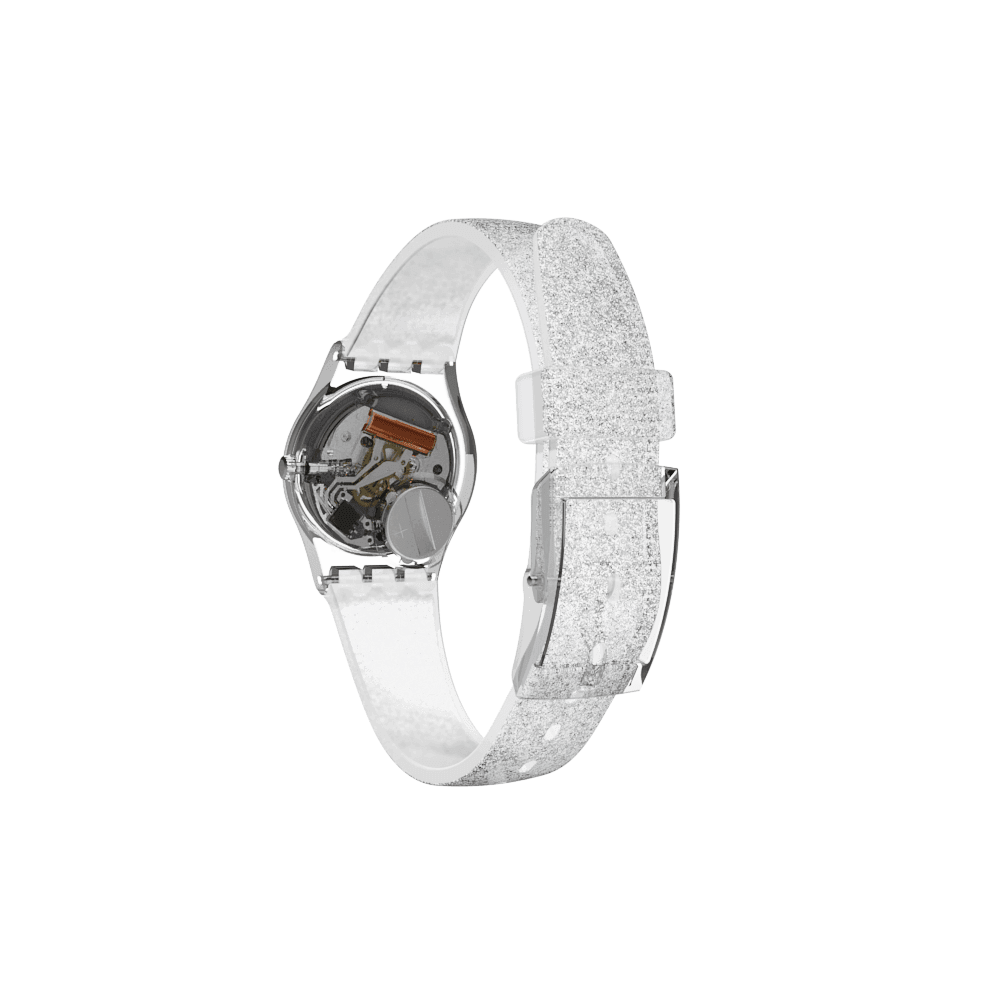 Montre Pour femme Swatch SILVER GLISTAR TOO LK343E