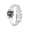 Montre Pour femme Swatch SILVER GLISTAR TOO LK343E