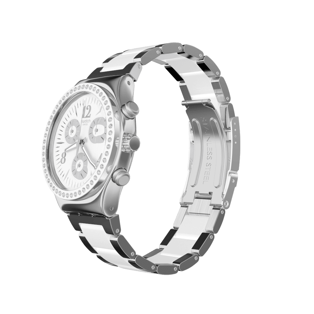 Montre Pour Homme Swatch MADE IN WHITE YCS119G
