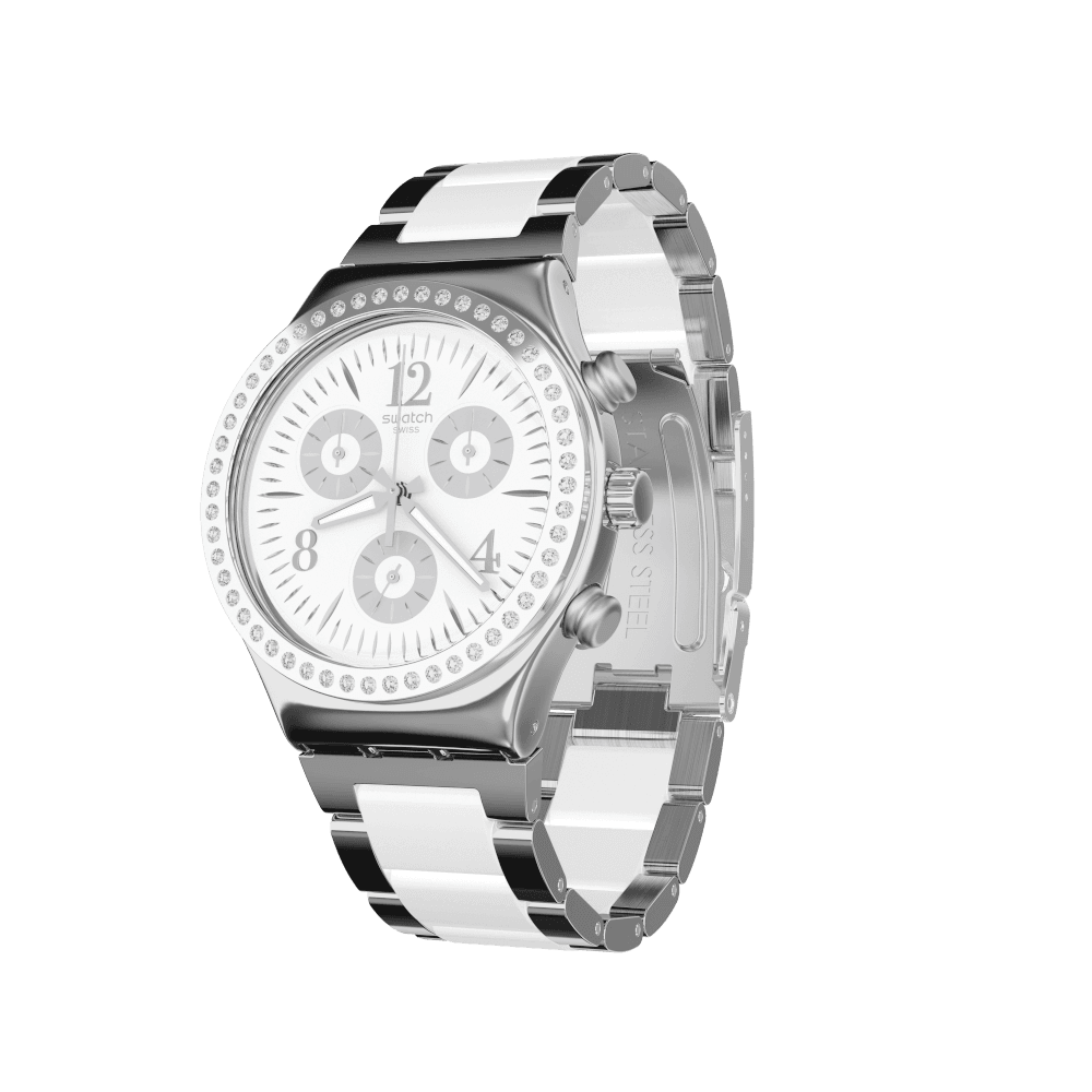 Montre Pour Homme Swatch MADE IN WHITE YCS119G