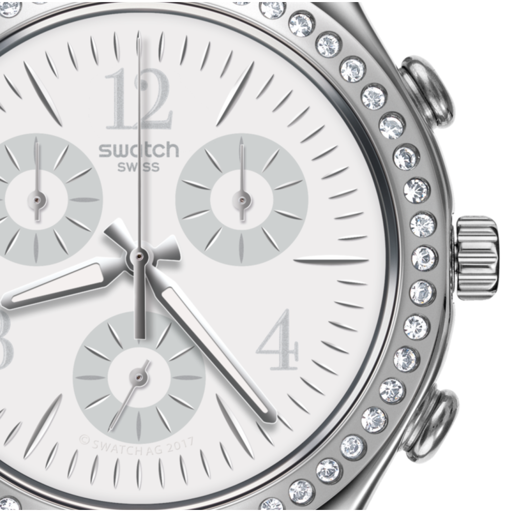 Montre Pour Homme Swatch MADE IN WHITE YCS119G