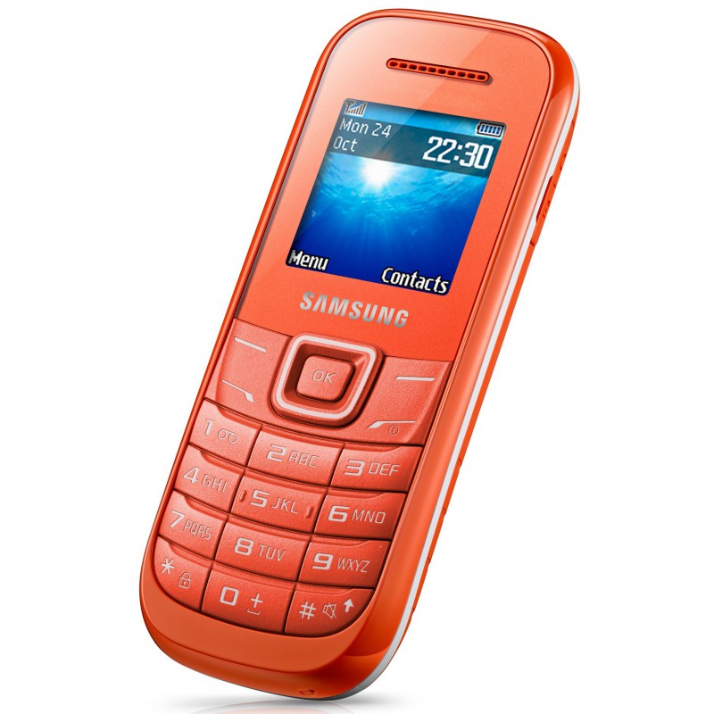Téléphone Portable Samsung E1200 Orangé