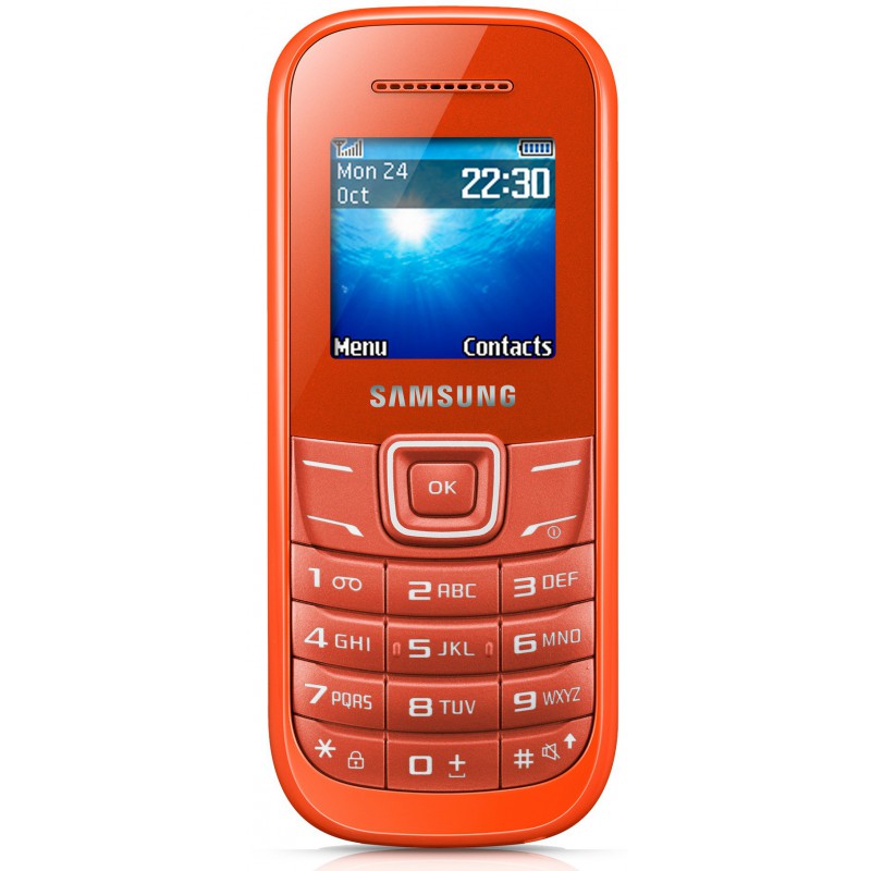 Téléphone Portable Samsung E1200 Orangé