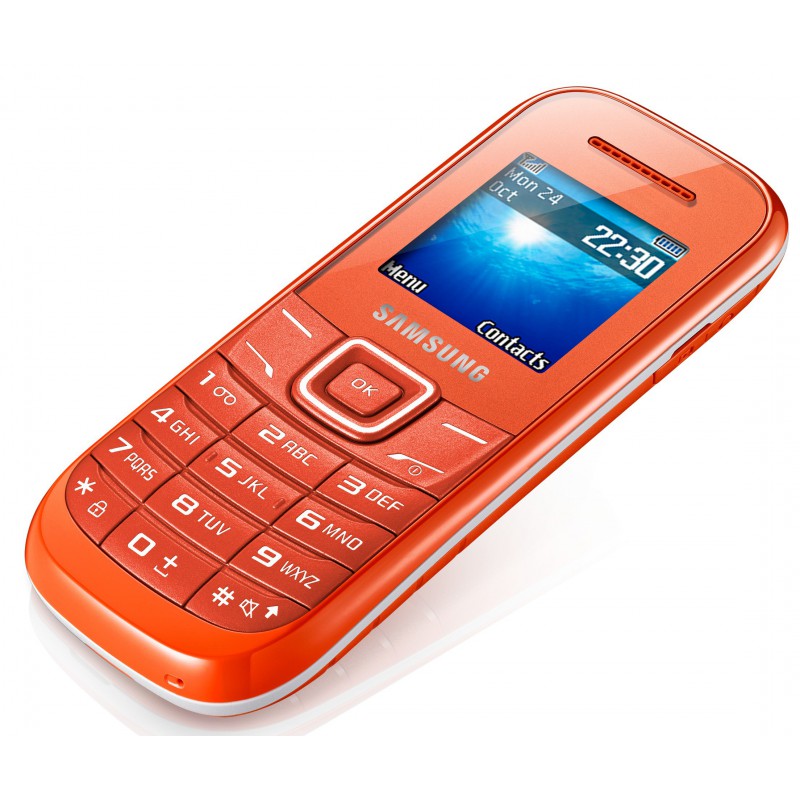 Téléphone Portable Samsung E1200 Orangé