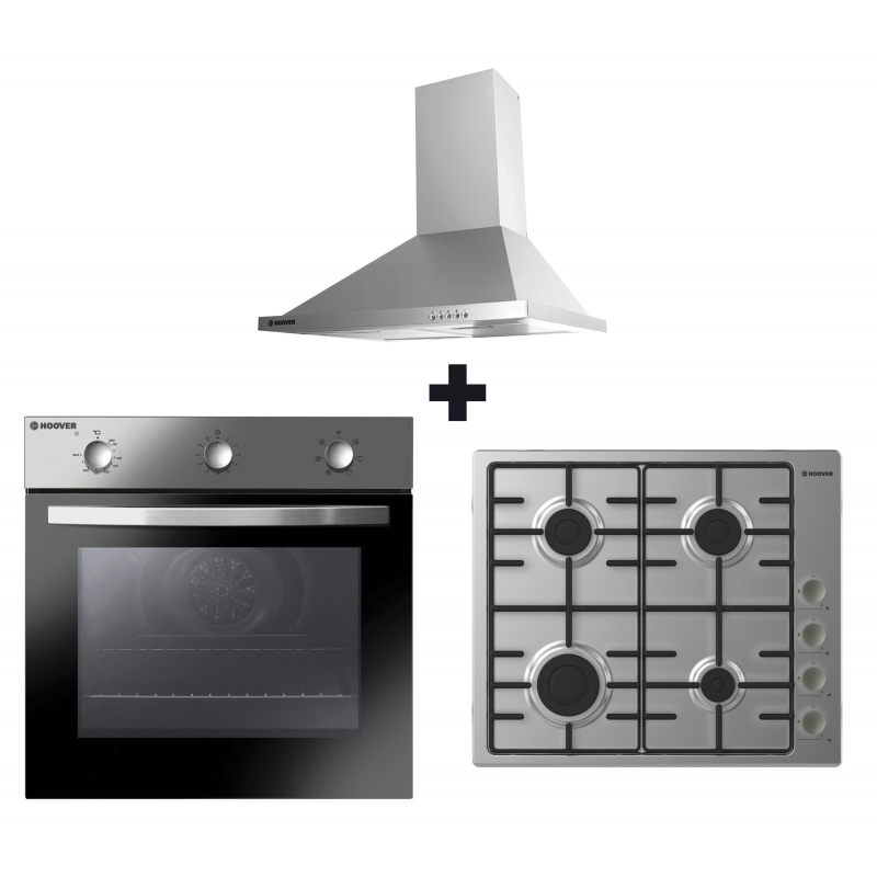 Pack Hotte Aspirante Pyramidale + Plaque de cuisson encastrable