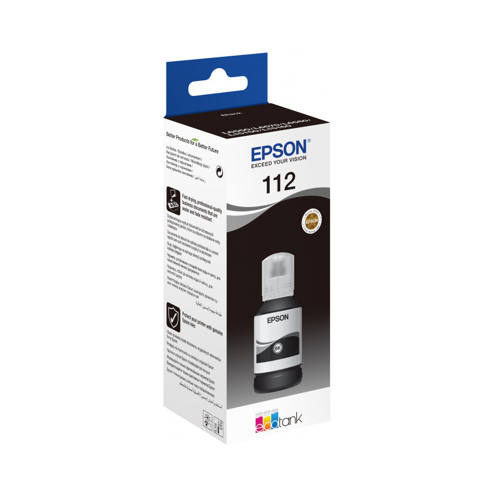 Bouteille d'encre Originale Epson EcoTank 112 / Noir