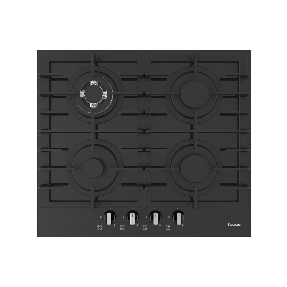 Table de cuisson Encastrable Focus 4 Feux 60 cm Noir