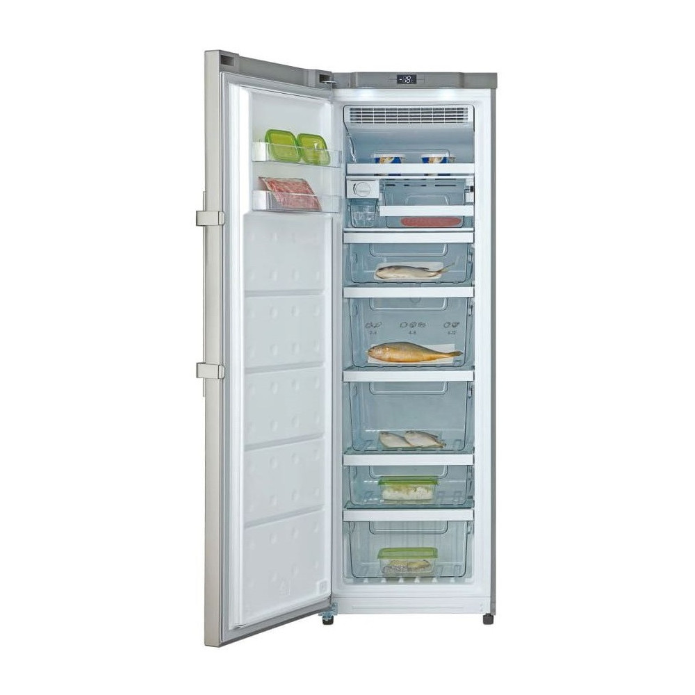 Congélateur armoire Candy CFF1864XM/N / 271 L / Inox + Livraison + Mise en Place Gratuites
