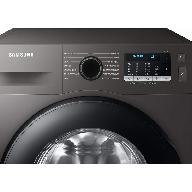 Machine à laver Samsung Eco Bubble 8KG WW80TA046AX / Silver + Livraison +  Installation et Mise en Marche Gratuites
