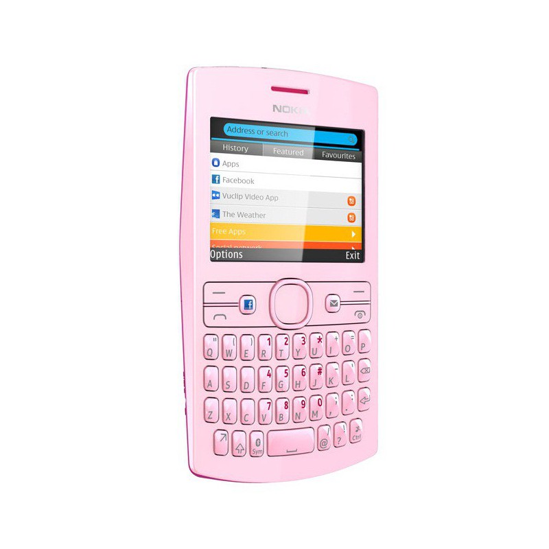 Téléphone Portable Nokia Asha 205 / Double SIM / Bleu & Noir