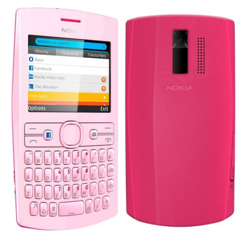 Téléphone Portable Nokia Asha 205 / Double SIM / Bleu & Noir
