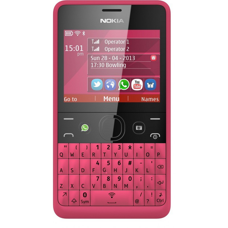Téléphone Portable Nokia Asha 210 / Rose Fushia