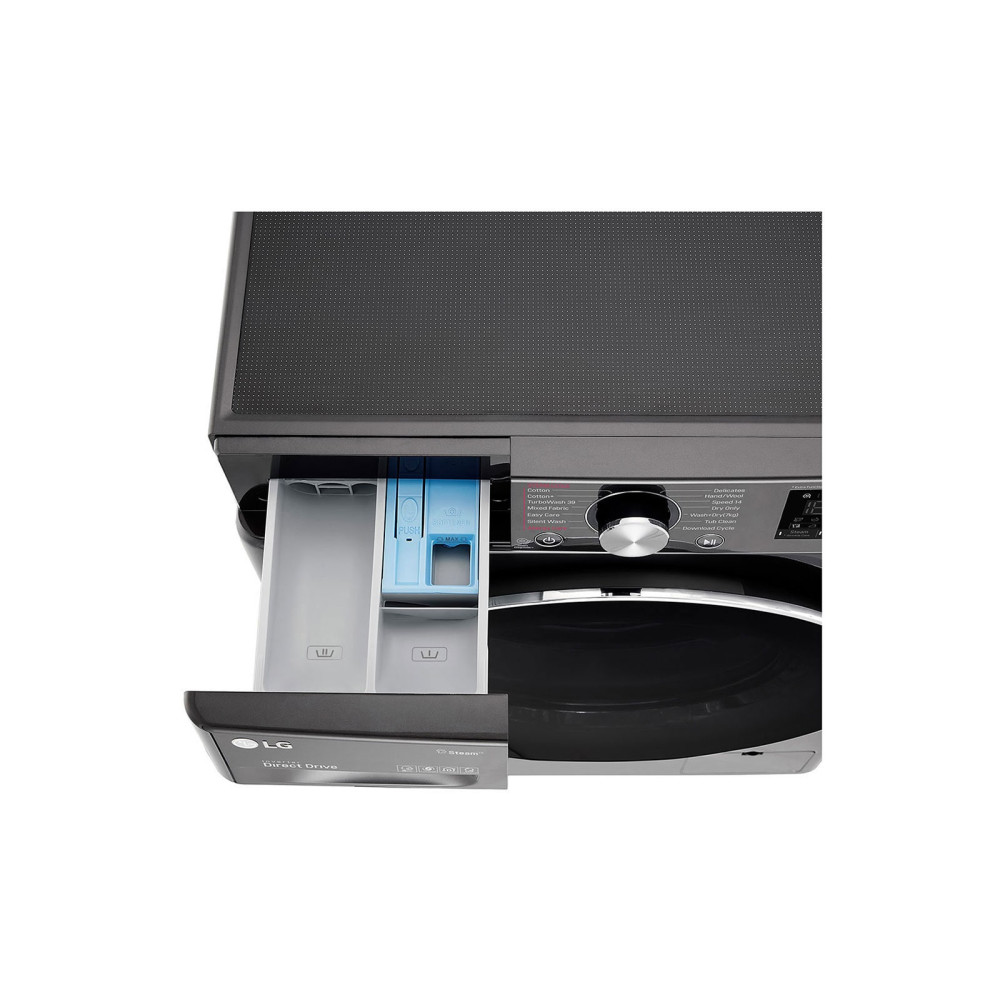 Lavante séchante Frontale LG 9 Kg / Smart DD 6M / Noir + Gel LILAS Gratuit