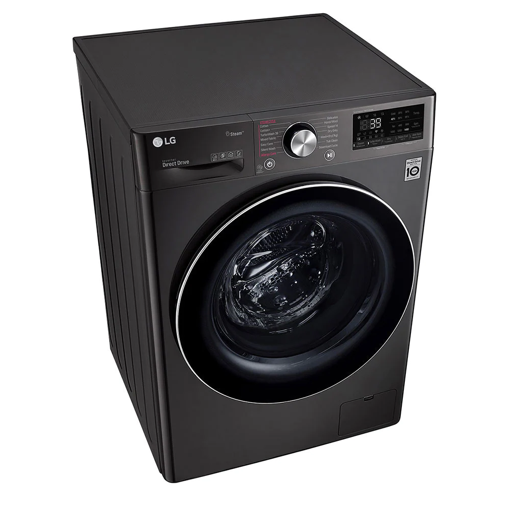 Lavante séchante Frontale LG 9 Kg / Smart DD 6M / Noir + Gel LILAS Gratuit
