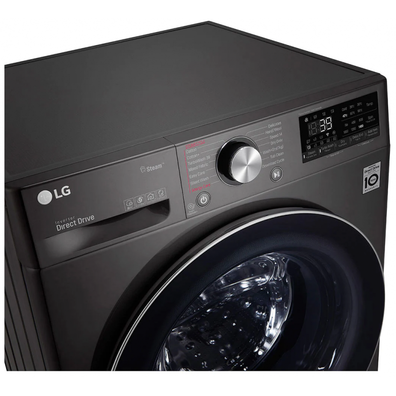 machine à laver à vapeur LG 9 kg