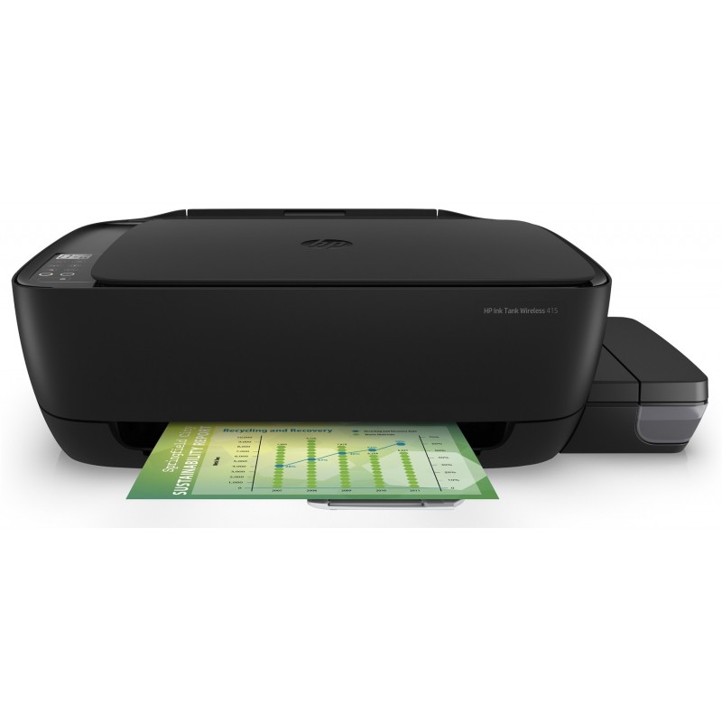Imprimante Multifonction Jet d'encre 3 en 1 à réservoir intégré HP Ink Tank 415 / Wifi + Rame Papier A4 de 250 Feuilles + Câble USB