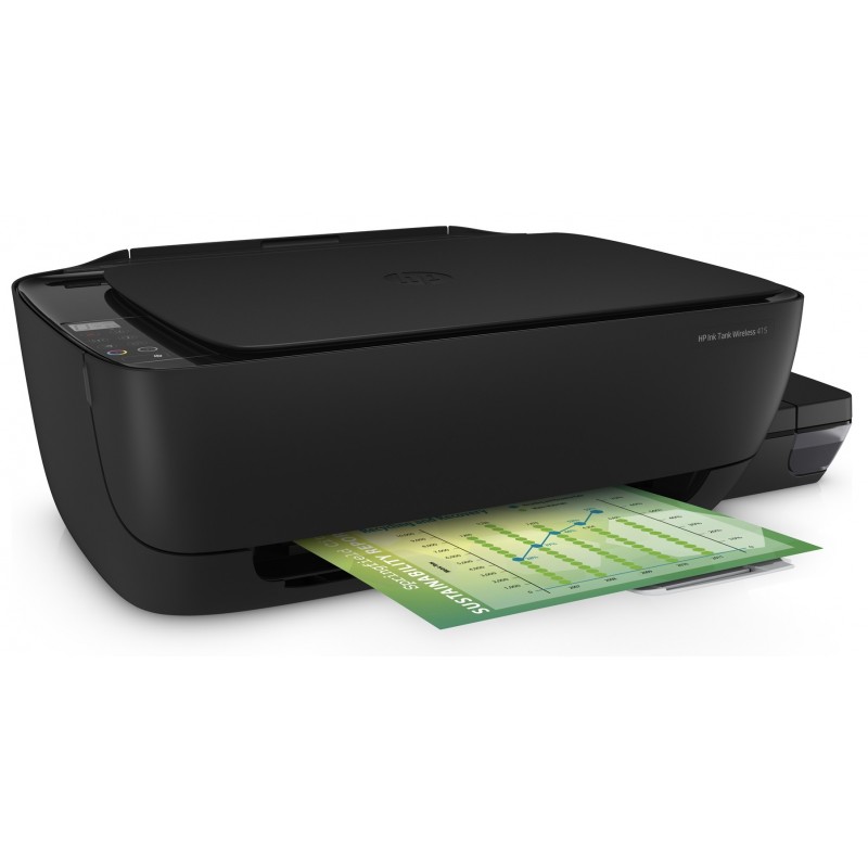 Imprimante Multifonction Jet d'encre 3 en 1 à réservoir intégré HP Ink Tank 415 / Wifi + Rame Papier A4 de 250 Feuilles + Câble USB