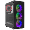 Boitier Gamer White Shark BUNKER / Noir / LED Rouge