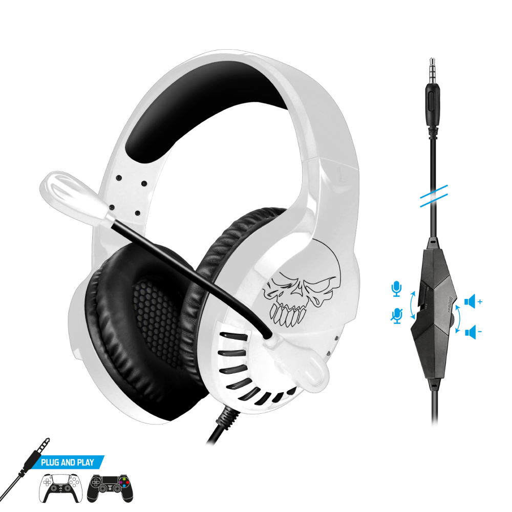Casque Gaming Spirit of Gamer PRO-H3 /  PS4 / PS5 / Blanc