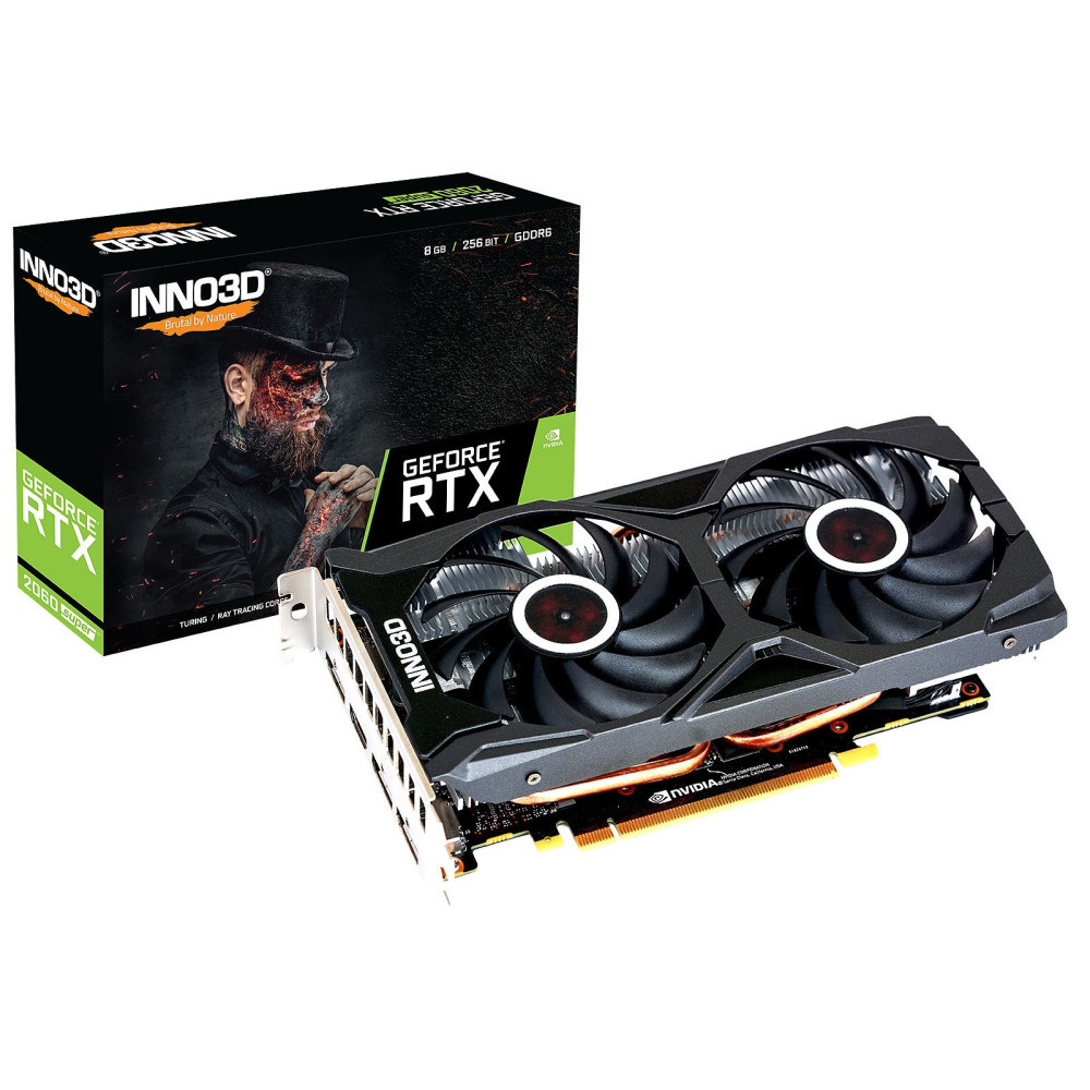 Carte Graphique INNO3D GeForce RTX 2060 SUPER Twin X2 OC / 8 Go GDDR6