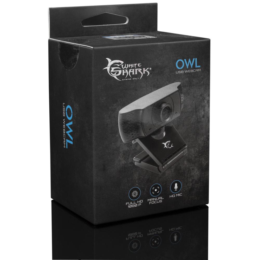 Webcam USB White Shark OWL Full HD 1080p