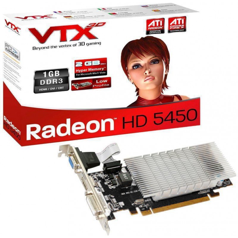 Msi Ati Radeon Hd5450 PCIe-Grafikkarte 'MSI R5450-MD1GD3H/LP' (ATI Radeon  HD 5450, 1GB