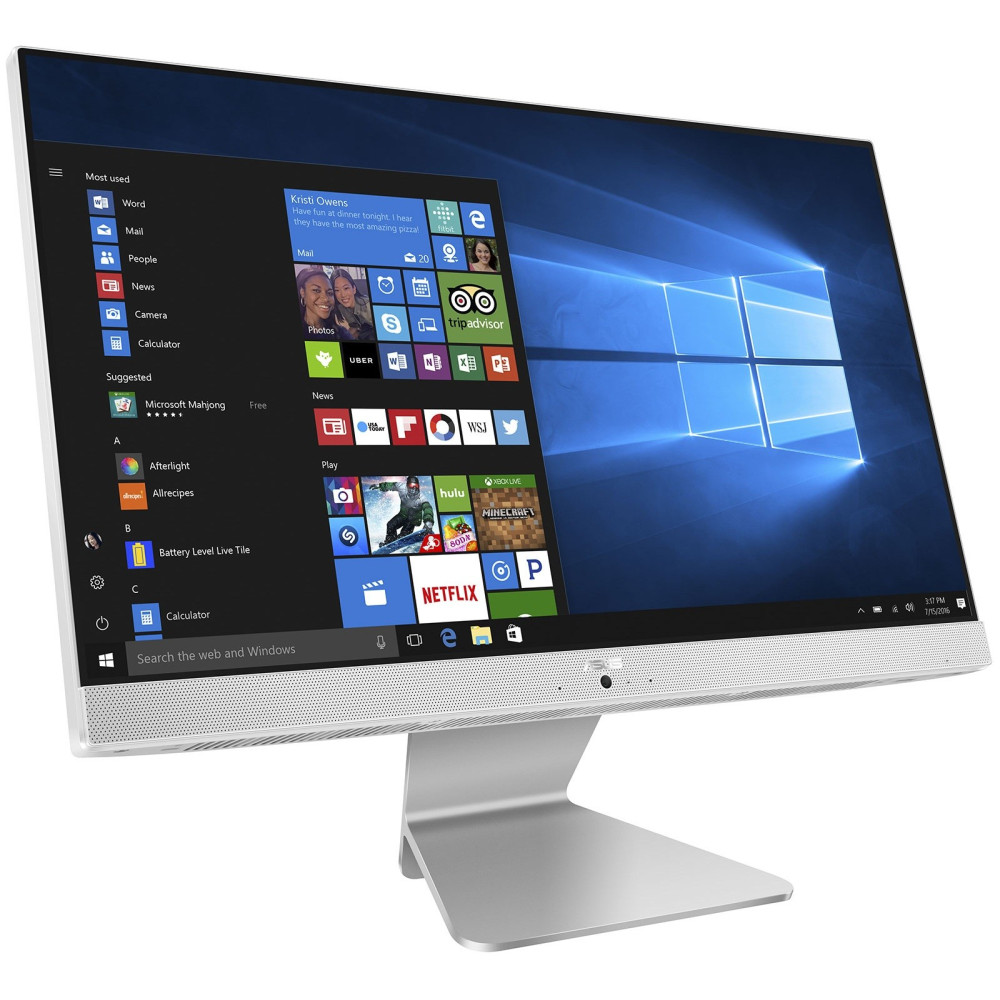 PC de bureau All-in-One Asus Vivo AiO V222GAK / Silver J5040 / Blanc