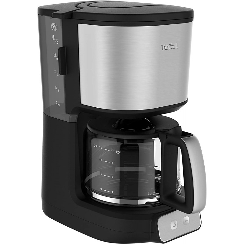 cafetière Tefal Noir Inox 15 tasses