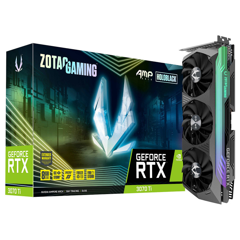 Carte Graphique ZOTAC GeForce RTX 3070 Ti AMP Holo / 8G GDDR6X