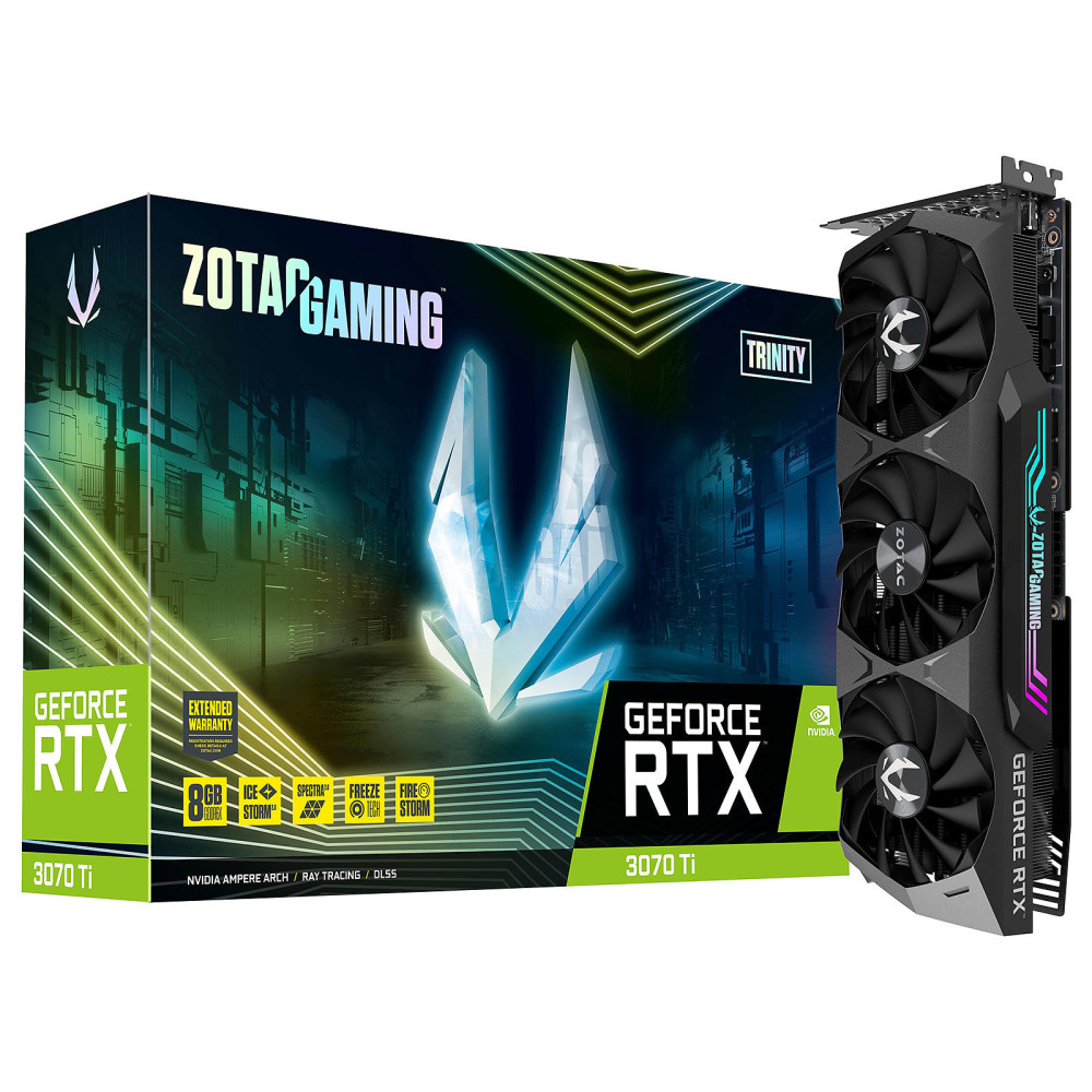 Carte Graphique ZOTAC GeForce RTX 3070 Ti Trinity / 8G GDDR6X
