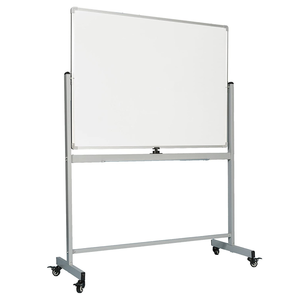 Support pour Tableau blanc chevalet Magnétique 100 x 70 / Mobile ROTATIF