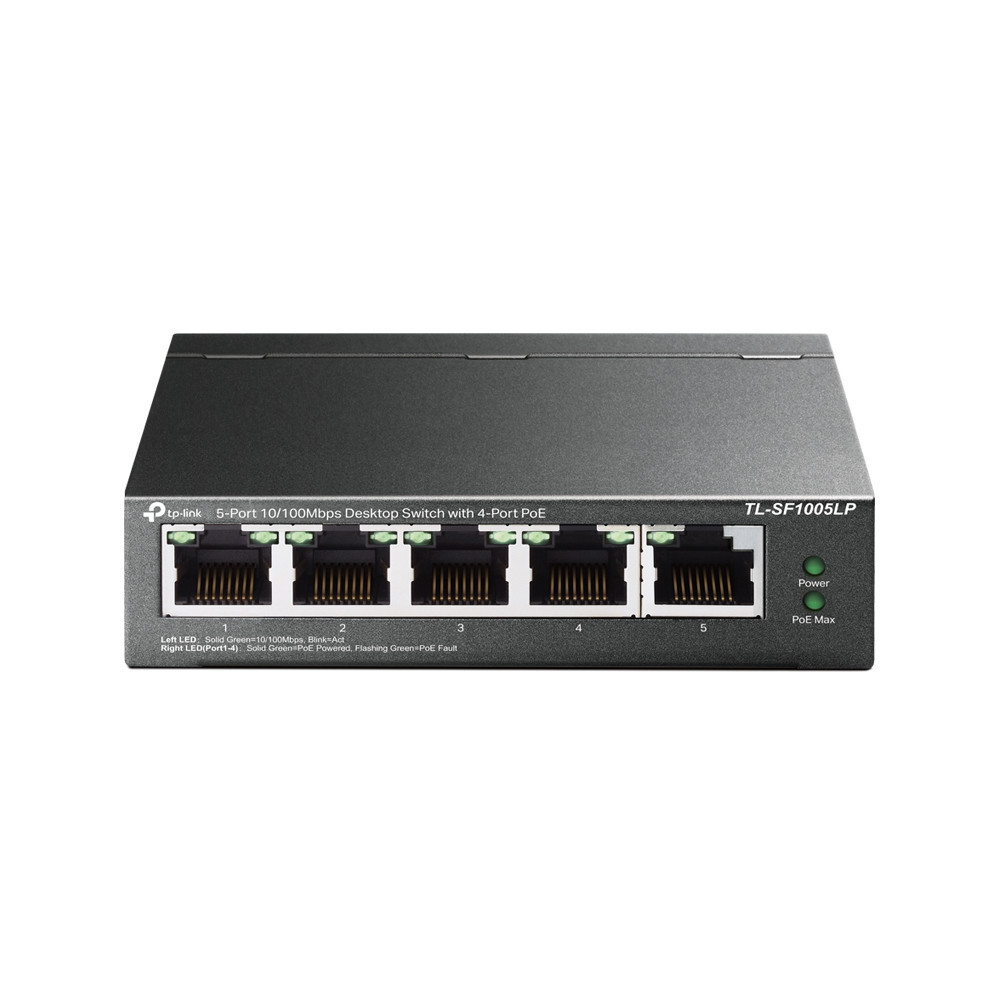 Switch de bureau TP-Link 5 ports 10/100 Mbps avec 4 ports PoE